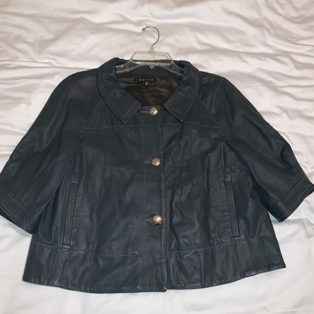 Theory genuine leather jacket